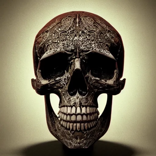 Image similar to portrait_of_a_melting_skull._intricate_abstract._intricate_artwork._by_Tooth_Wu_wlop_beeple_dan_mumford._octane_render_trending_on_artstat