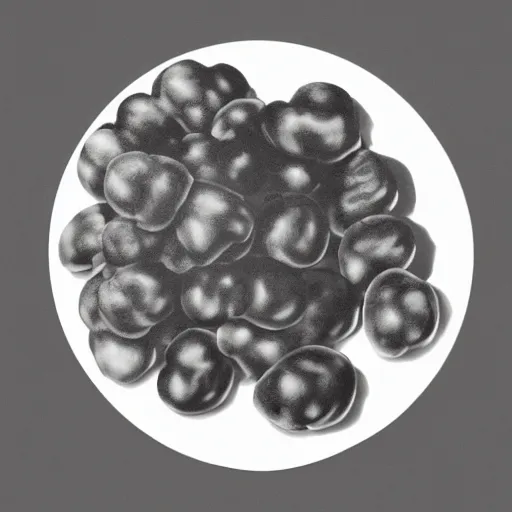 Image similar to centered hyper-realistic single piece of fruit, gray background