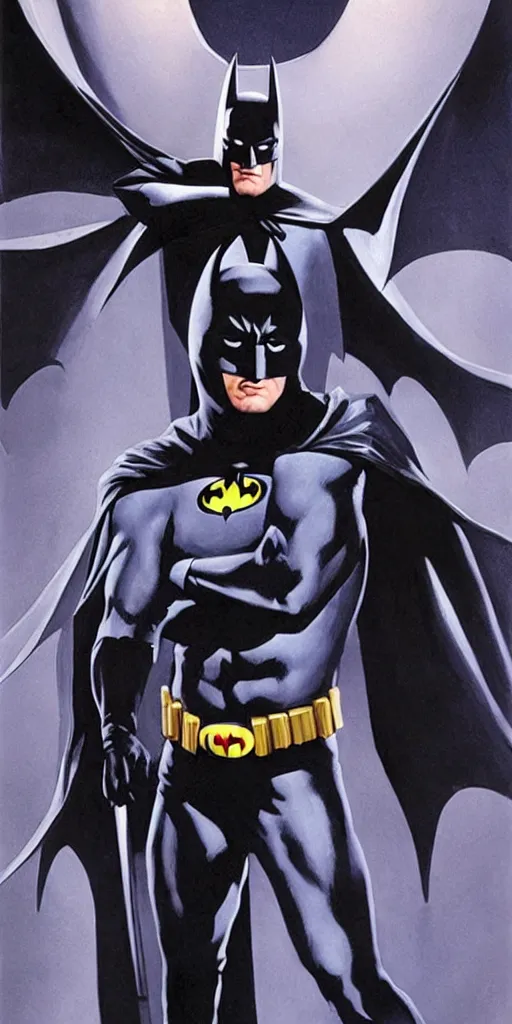 Image similar to !dream full body batman character design by Alex Ross