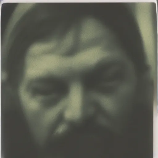 Image similar to polaroid of nameless one face shot by Tarkovsky