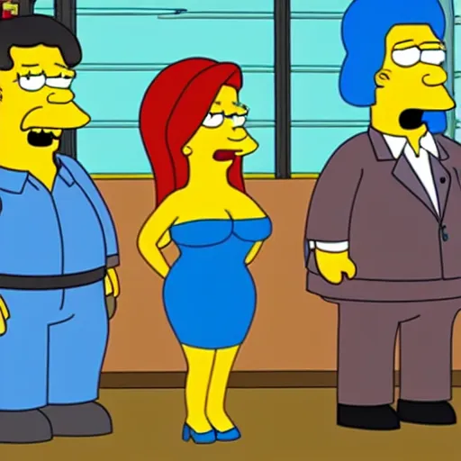 Prompt: kim kardashian in the simpsons super high quality 4k HD