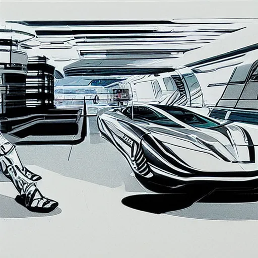 Prompt: futuristic toronto concept sketch, syd mead