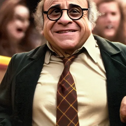 Image similar to danny devito as harry potter