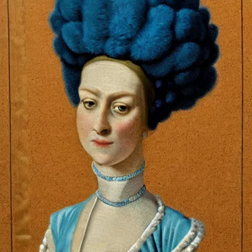 Prompt: 19th century portrait of Marge Simpson