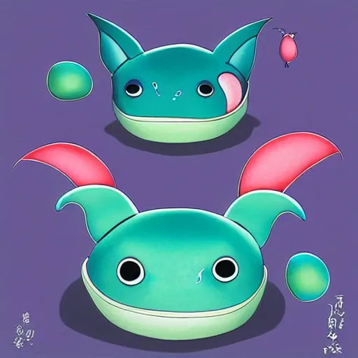 Image similar to boglins by chiho aoshima, digital art