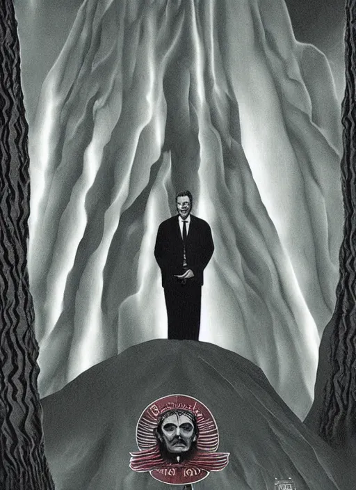 Image similar to twin peaks movie poster art by gervasio gallardo