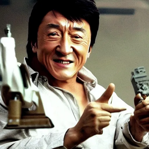 Prompt: A stunning awesome photo from popular movie starring jackie chan generated by artificial intelligence, extremely detailed, award winning photography, perfect faces