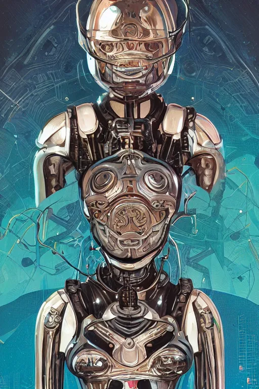 Image similar to a girl in a closed helmet in a shiny biopunk costume consisting of swollen muscles, tendons, metal joints, protruding pistons. masterpiece 4k digital illustration by Sachin Teng, award winning, Artstation, art nouveau aesthetic, black background, intricate details, realistic, panoramic view, Hyperdetailed, 8k resolution, intricate art nouveau