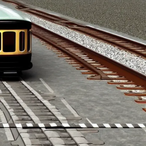 Prompt: Trolley problem. Two train tracks diverge. On the first track is a poor person. On the second is a rich person with money.