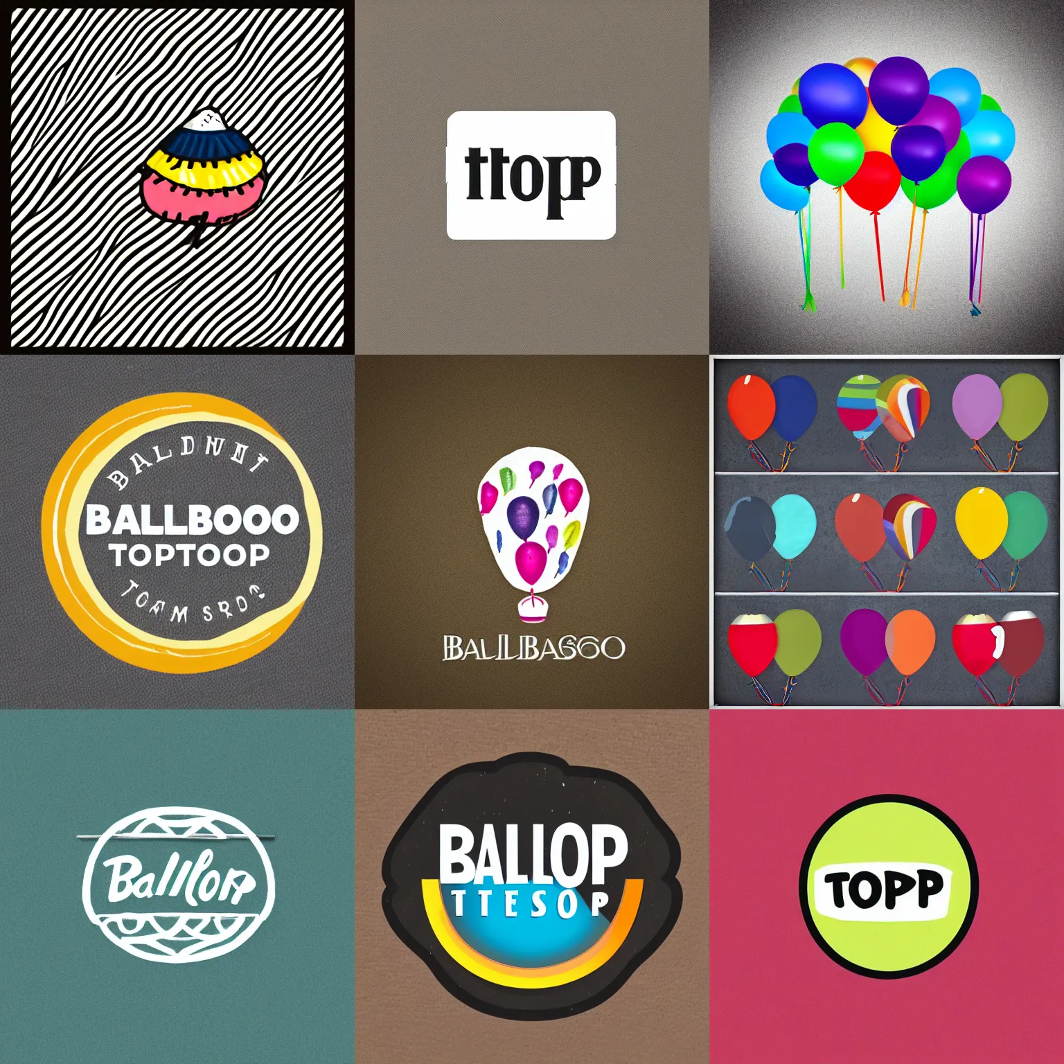 Prompt: logo for “BalloonTopStudio”