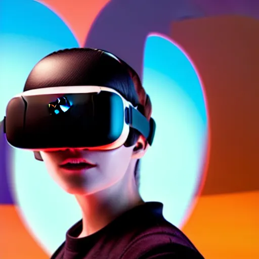 Image similar to a cinematic photo of next-gen oculus quest