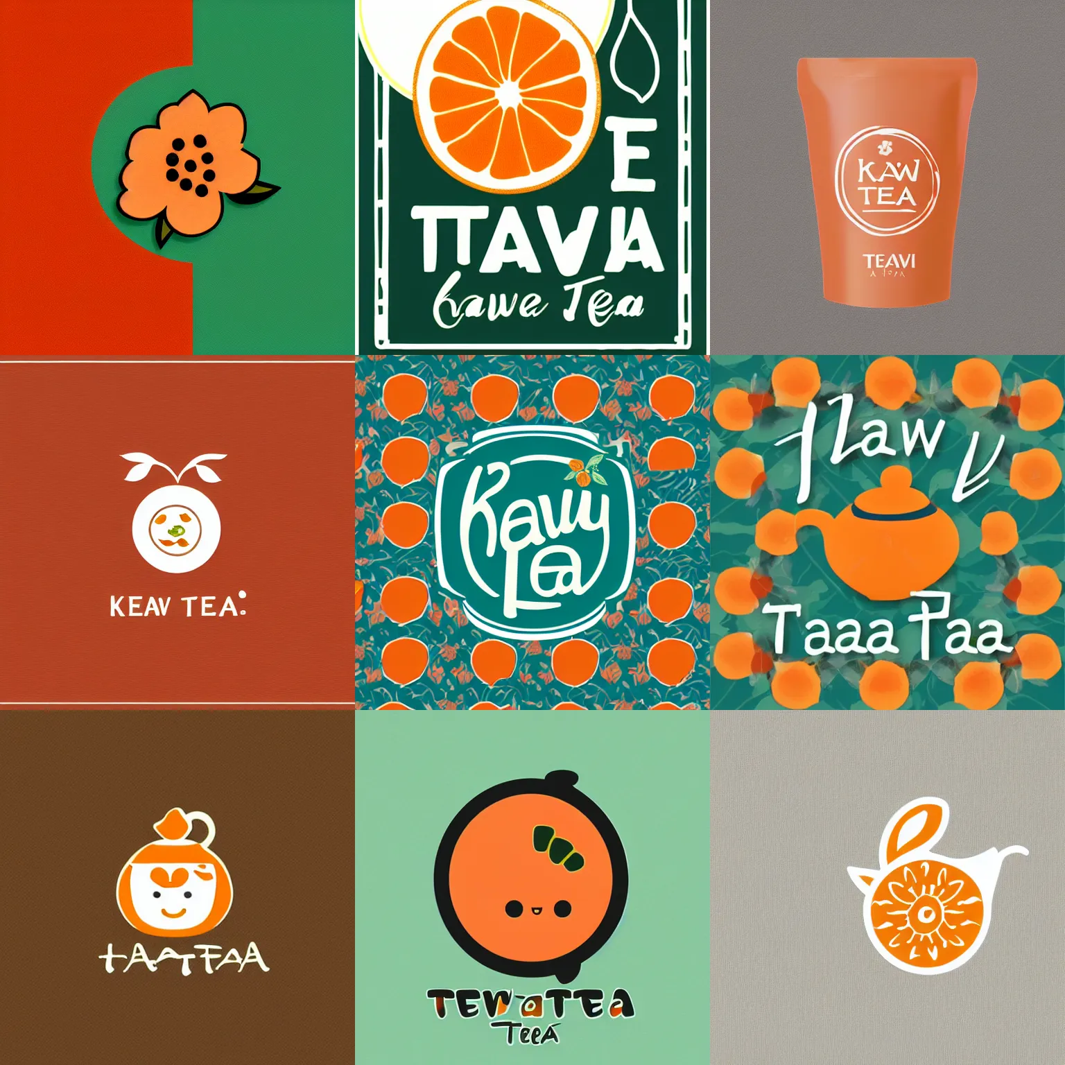 Modern logo for tea shop teahouse or company Vector Image