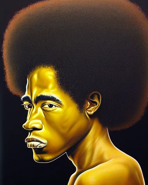 Image similar to A extremely ultra highly detailed majestic hi-res beautiful immaculate head and shoulders award winning painting stunning masterpiece of the face of a strong black african man with an afro by Jean-Michel Basquiat, 8k, high textures, ultra hyper sharp, insanely detailed and intricate, super detailed, 8k HDR ultra high quality