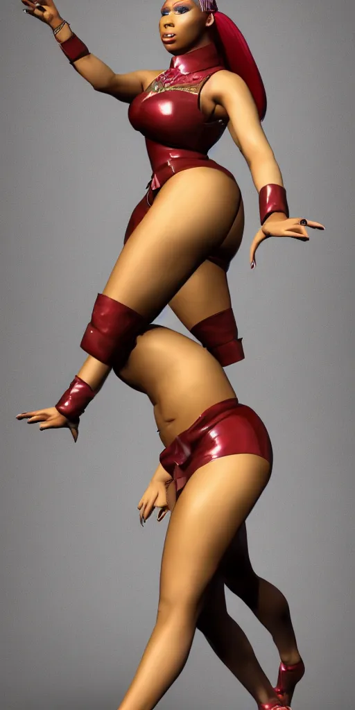 Prompt: a still nicki minaj realistic render full body