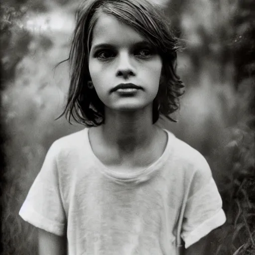 Prompt: a portrait of a character in a scenic environment by Sally Mann