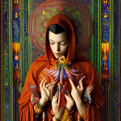 Image similar to art 8 k sharp focus sacred by moebius, andreas franke, james christensen, victo nagi, artgerm