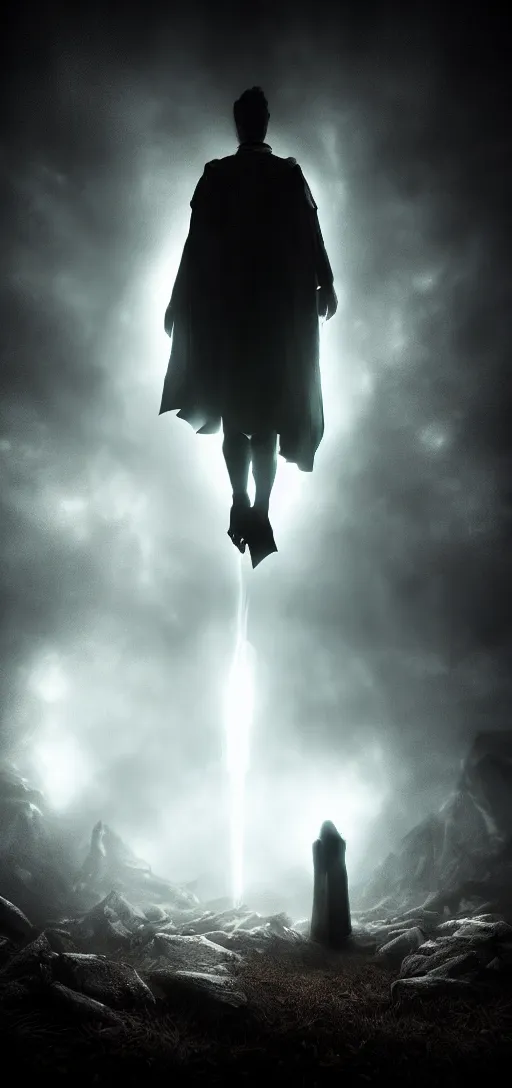 Prompt: photo of mystery observer, dark fantasy, cinematic, volumetric lighting, epic composition, high detail, dark fantasy