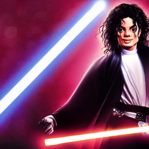 Image similar to Michael Jackson as anakin skywalker in star wars episode 3, 8k resolution, full HD, cinematic lighting, award winning, anatomically correct