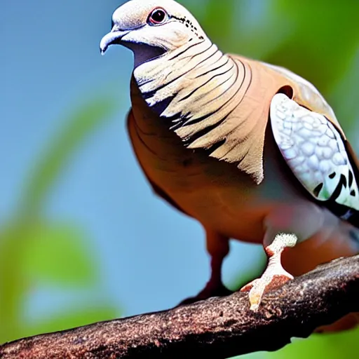 Image similar to turtle dove hybrid, real life, realistic, national geographic