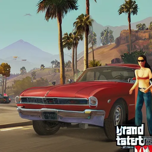 Image similar to George Floyd, cover art for Grand theft auto 5,
