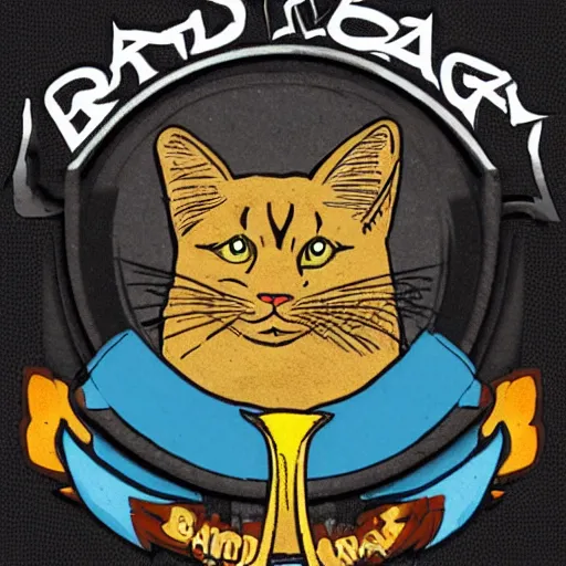 Prompt: logo for the band ratcat