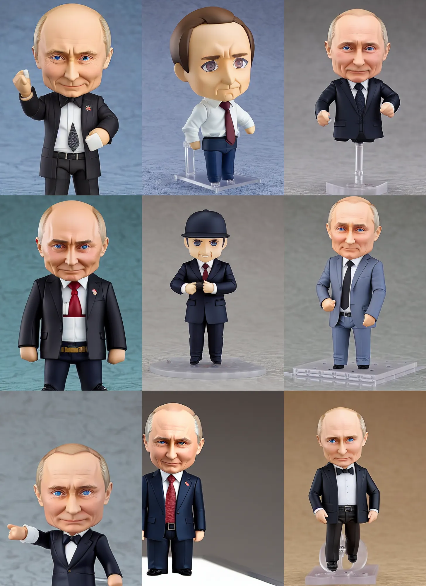 Prompt: a nendoroid of vladimir putin, detailed product photo