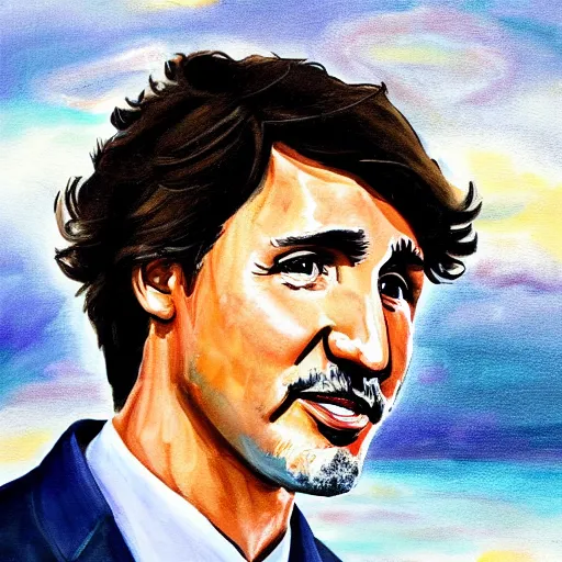 Prompt: portrait of justin trudeau by greg ruthkowski