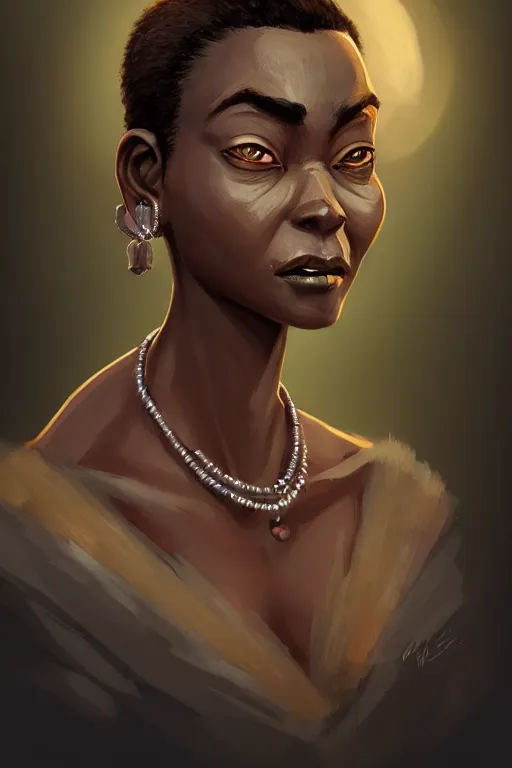 Prompt: a portrait of humanization of gloria from madagascar, grim - lighting, high - contrast, intricate, elegant, highly detailed, digital painting, artstation, concept art, smooth, sharp focus, illustration