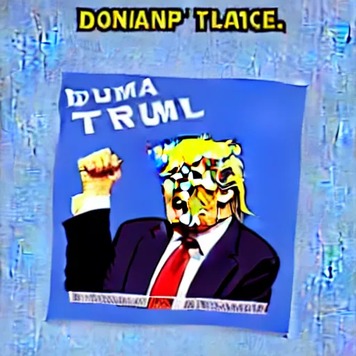 Prompt: Donald Trump splash art from the game League of Legends,