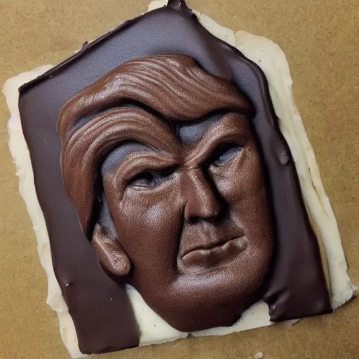 Image similar to dark chocolate trump relief