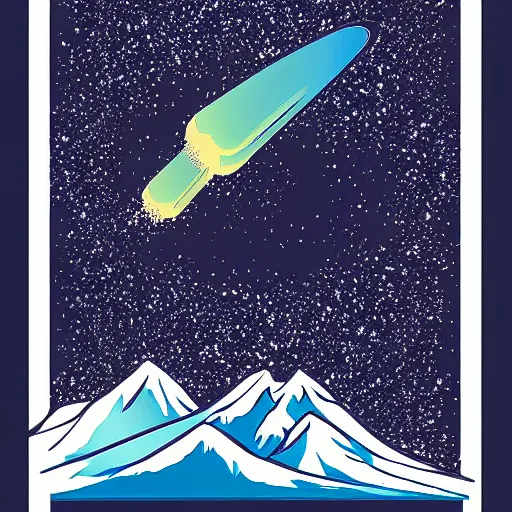 Image similar to vector illustration of a comet by Afshar Petros