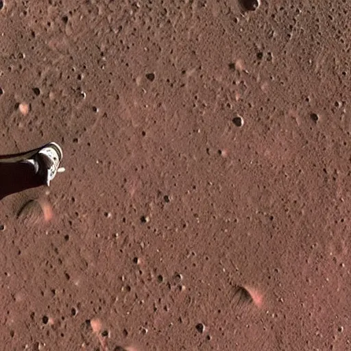 Image similar to the first image of human walking on mars