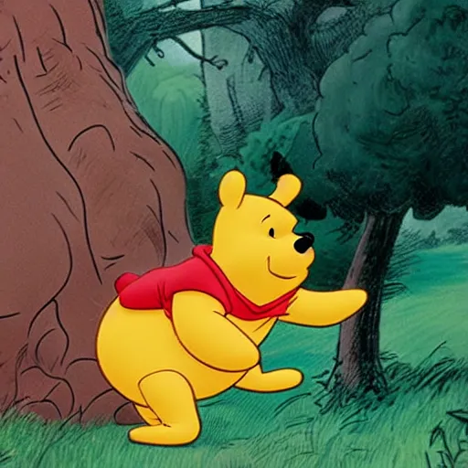 Image similar to Winnie-the-Pooh breaking out of copyright jail