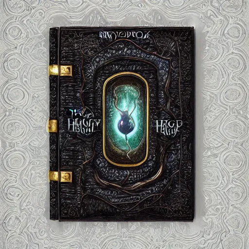 Image similar to cover of magic book written by harry potter, highly detailed, 4 k