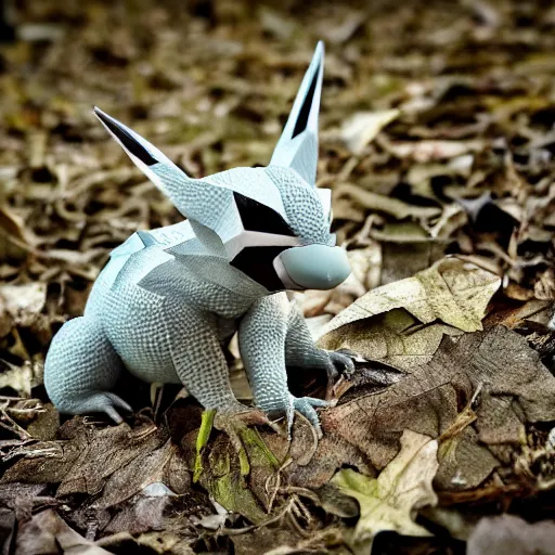 Image similar to real life Pokemon, creepy, scaly, menacing, evil, realistic, slight overcast, sharp focus