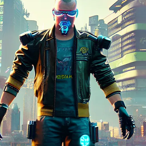 Image similar to g - man with augmentations cyberpunk 2 0 7 7