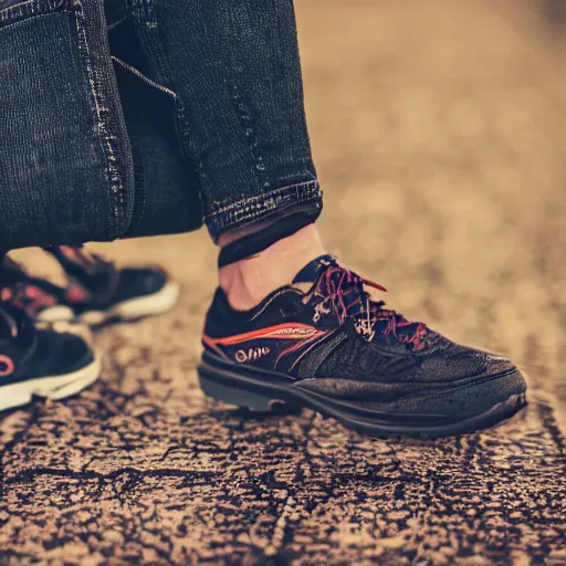 Prompt: high quality photo of running shoes victorian era , photography 4k, f1.8 anamorphic, bokeh, 4k, Canon, Nikon