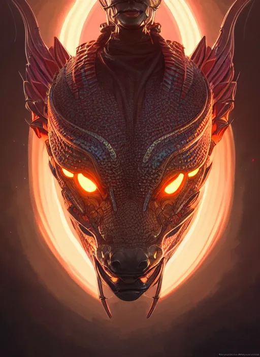 Image similar to portrait of apex legends dragon head, intricate, elegant, glowing lights, highly detailed, digital painting, artstation, glamor pose, concept art, smooth, sharp focus, illustration, art by artgerm and greg rutkowski, artey freytag