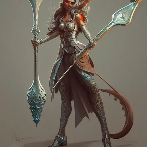 Prompt: a shiney metalic intricate detailed magical axe, concept art by peter mohrbacher, featured on polycount, art nouveau, polycount, artstation hq, artstation hd