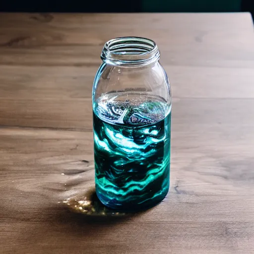 Image similar to water swirl in a jar