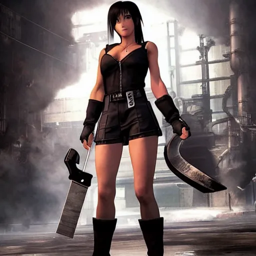 Prompt: Tifa Lockhart from Final Fantasy VII Remake (2020)