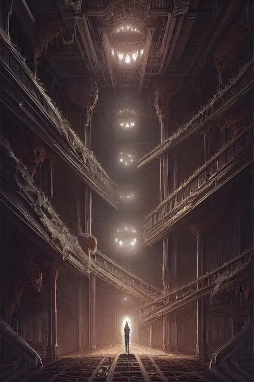 Image similar to professional concept art of a family horrendous mechanical predatory fractal! species in a dark room by artgerm and greg rutkowski. an intricate, elegant, highly detailed digital painting, concept art, smooth, sharp focus, illustration, in the style of cam sykes.