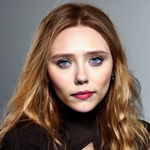 Image similar to elizabeth olsen mixed with scarlett johansson