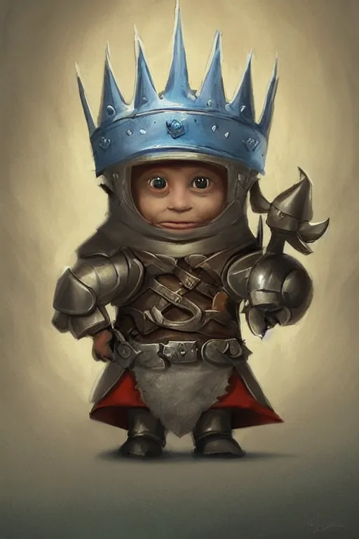 Prompt: cute little anthropomorphic Minions knight wearing a cape and a crown, tiny, small, miniature cat , baby animal, short, pale blue armor, cute and adorable, pretty, beautiful, DnD character art portrait, matte fantasy painting, DeviantArt Artstation, by Jason Felix by Steve Argyle by Tyler Jacobson by Peter Mohrbacher, cinematic lighting