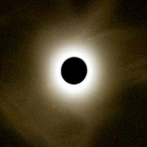 Image similar to a black dot in the sky, black hole