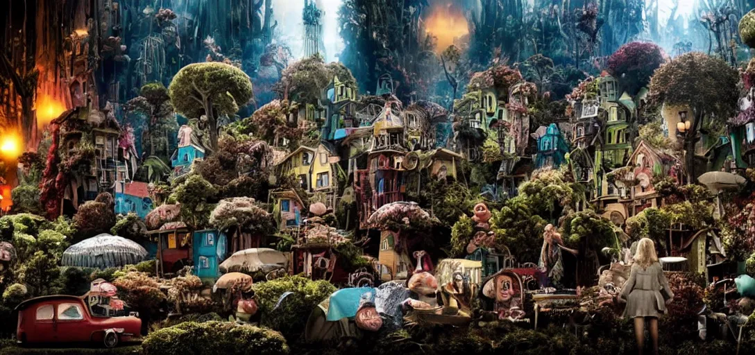 Image similar to a very high resolution image from a new movie. environment. photorealistic, photography, directed by tim burton