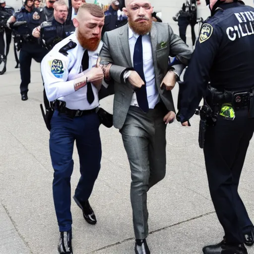 Image similar to conor mcgregor being arrested