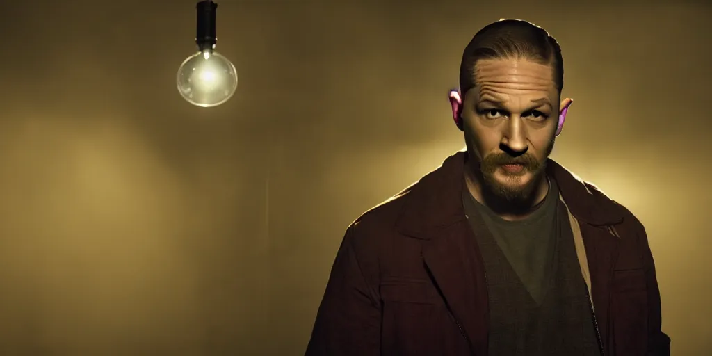 Image similar to Tom Hardy as from breaking bad series, cinematic lighting