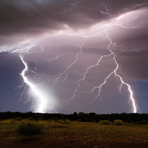 Prompt: violent turbulent cloud with lightning