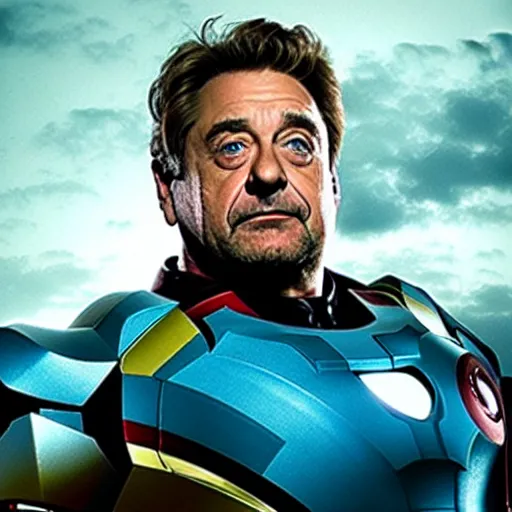 Image similar to john goodman as iron man